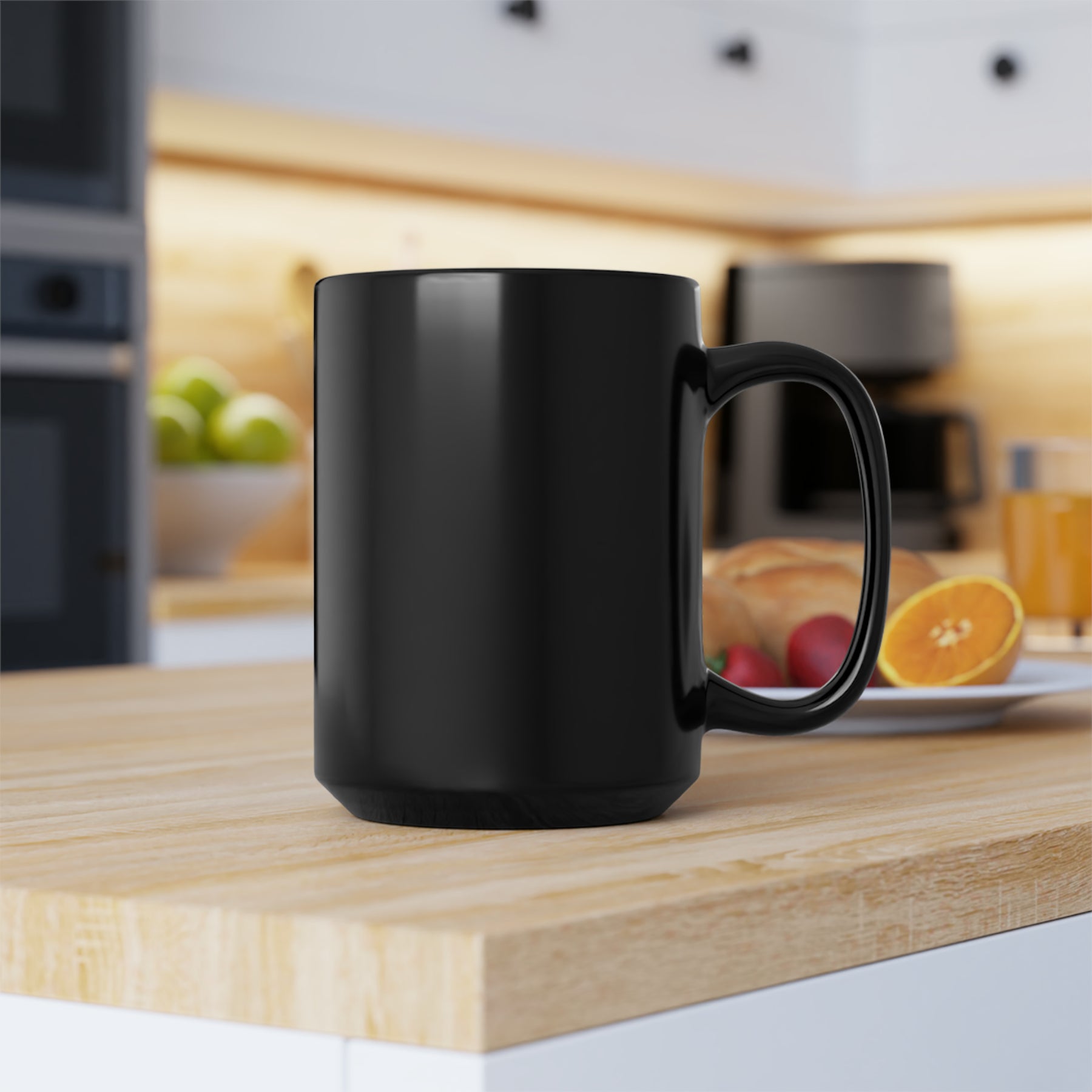 Bold "IN BUT NOT OF" Black Mug, 15oz
