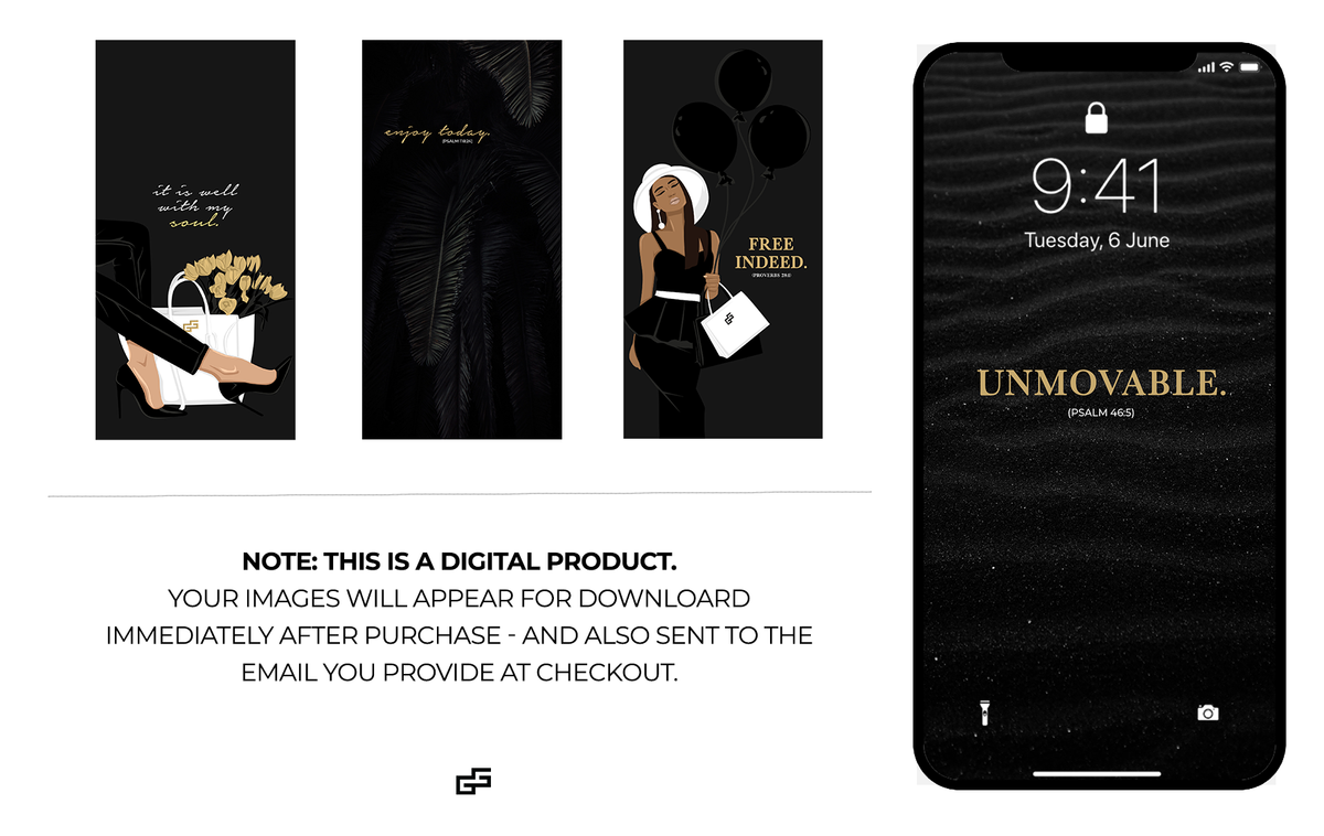 Phone Wallpaper Bundle - Bold | with Scripture References