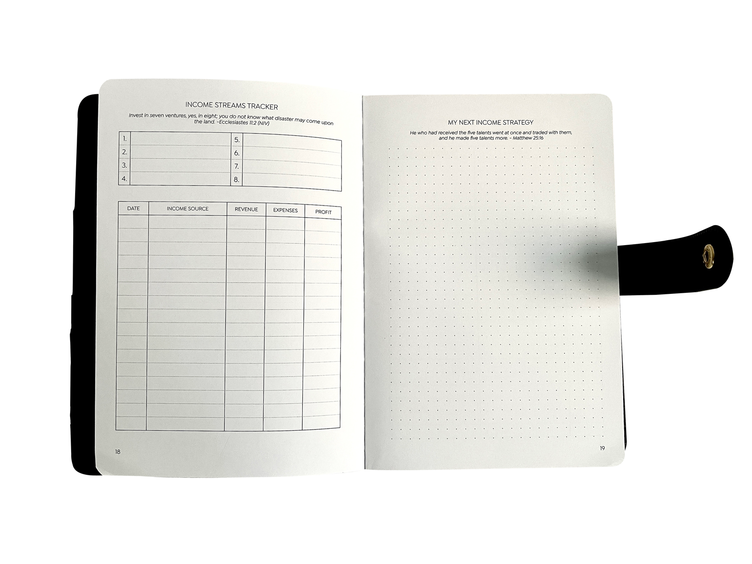 Black Croco Prayer & Gratitude Journal -Faith Gift Set - Christian Daily Planner Income