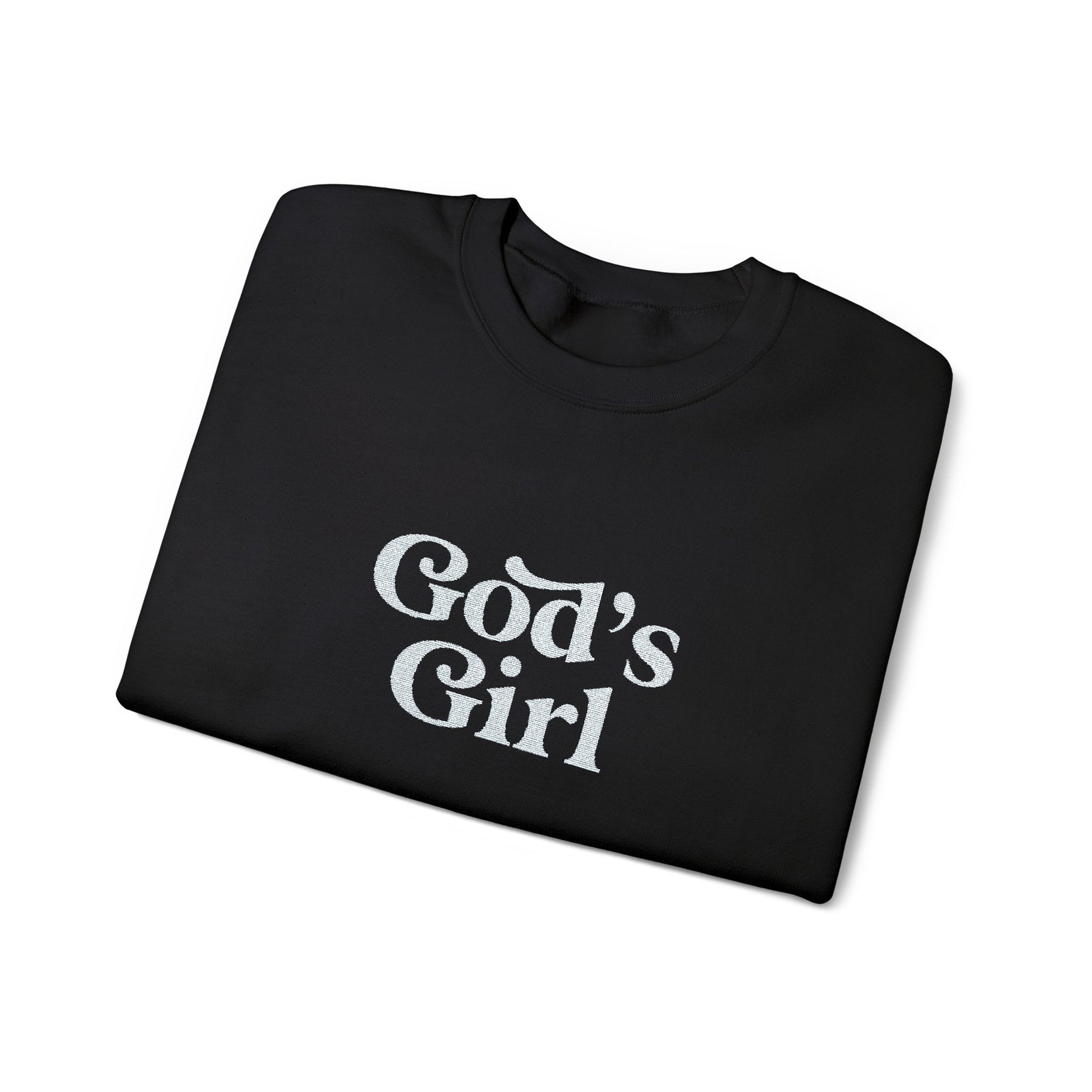 God's Girl Unisex Heavy Blend Sweatshirt, Faith-Based Apparel, Christian Gift, Cozy Crewneck, Inspirational Fashion, Everyday Comfort