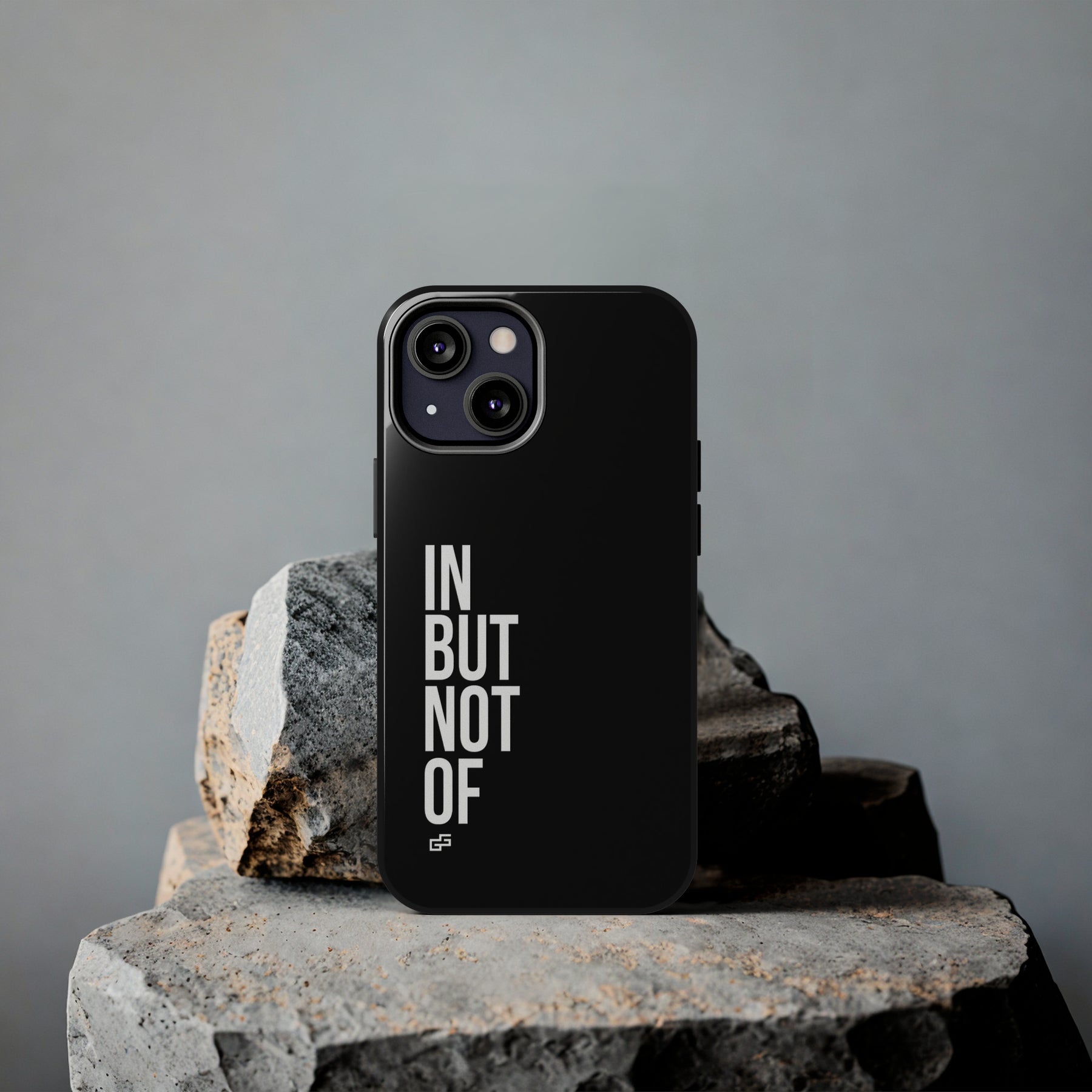 Bold "In But Not Of" Tough Black iPhone Cases