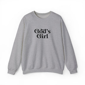 God's Girl Unisex Heavy Blend Sweatshirt, Faith-Based Apparel, Christian Gift, Cozy Crewneck, Inspirational Fashion, Everyday Comfort