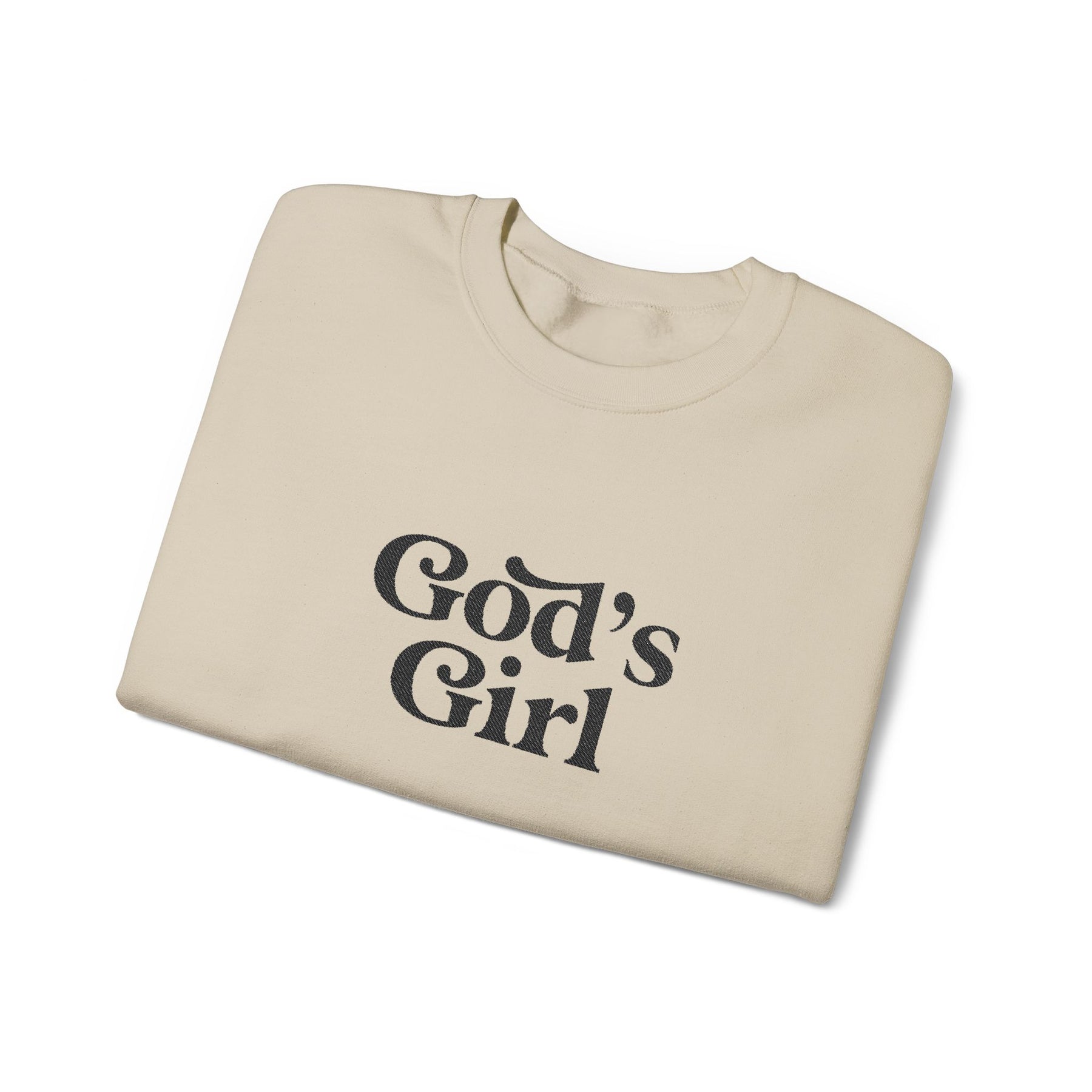 God's Girl Unisex Heavy Blend Sweatshirt, Faith-Based Apparel, Christian Gift, Cozy Crewneck, Inspirational Fashion, Everyday Comfort