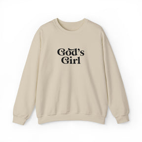 God's Girl Unisex Heavy Blend Sweatshirt, Faith-Based Apparel, Christian Gift, Cozy Crewneck, Inspirational Fashion, Everyday Comfort