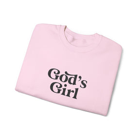 God's Girl Unisex Heavy Blend Sweatshirt, Faith-Based Apparel, Christian Gift, Cozy Crewneck, Inspirational Fashion, Everyday Comfort