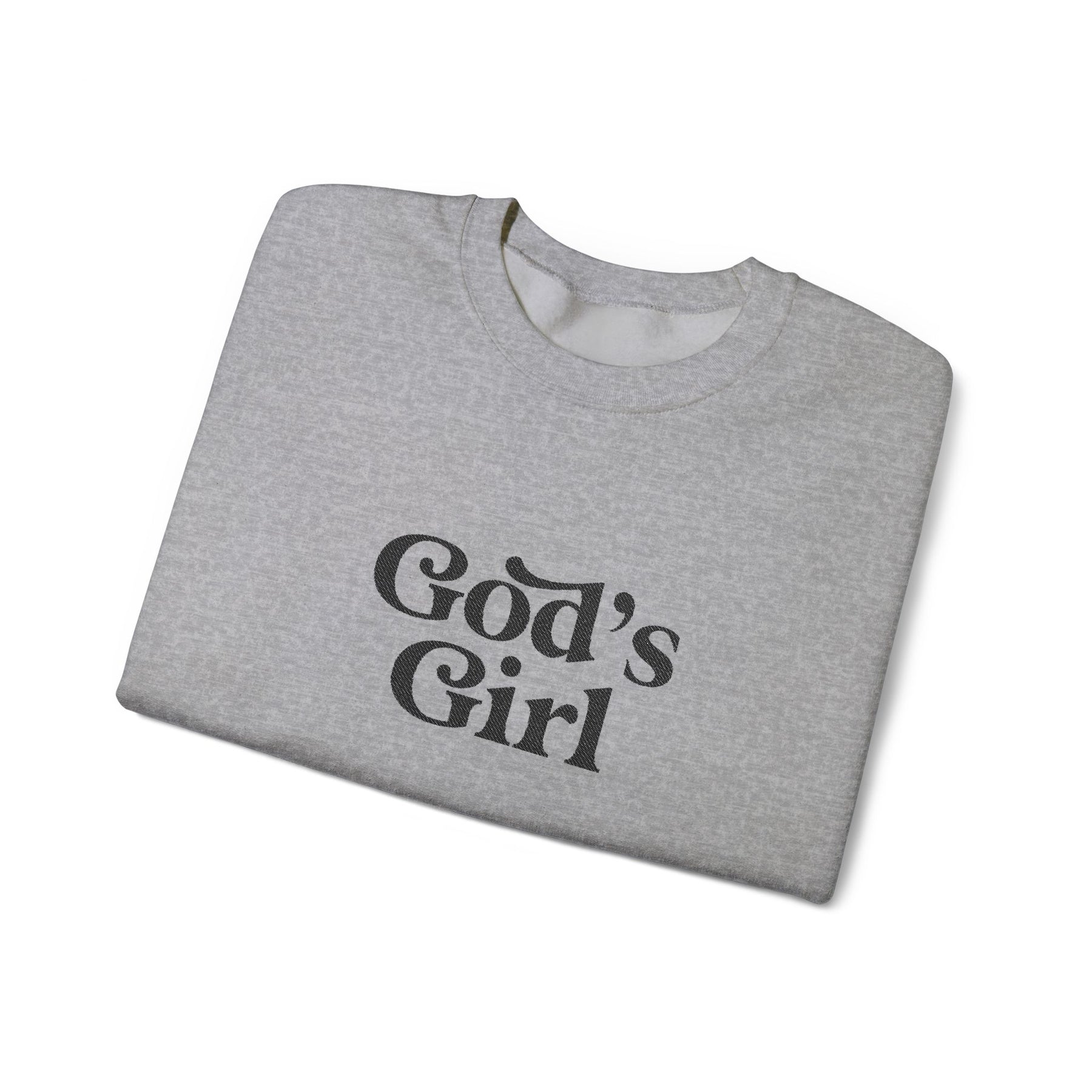 God's Girl Unisex Heavy Blend Sweatshirt, Faith-Based Apparel, Christian Gift, Cozy Crewneck, Inspirational Fashion, Everyday Comfort