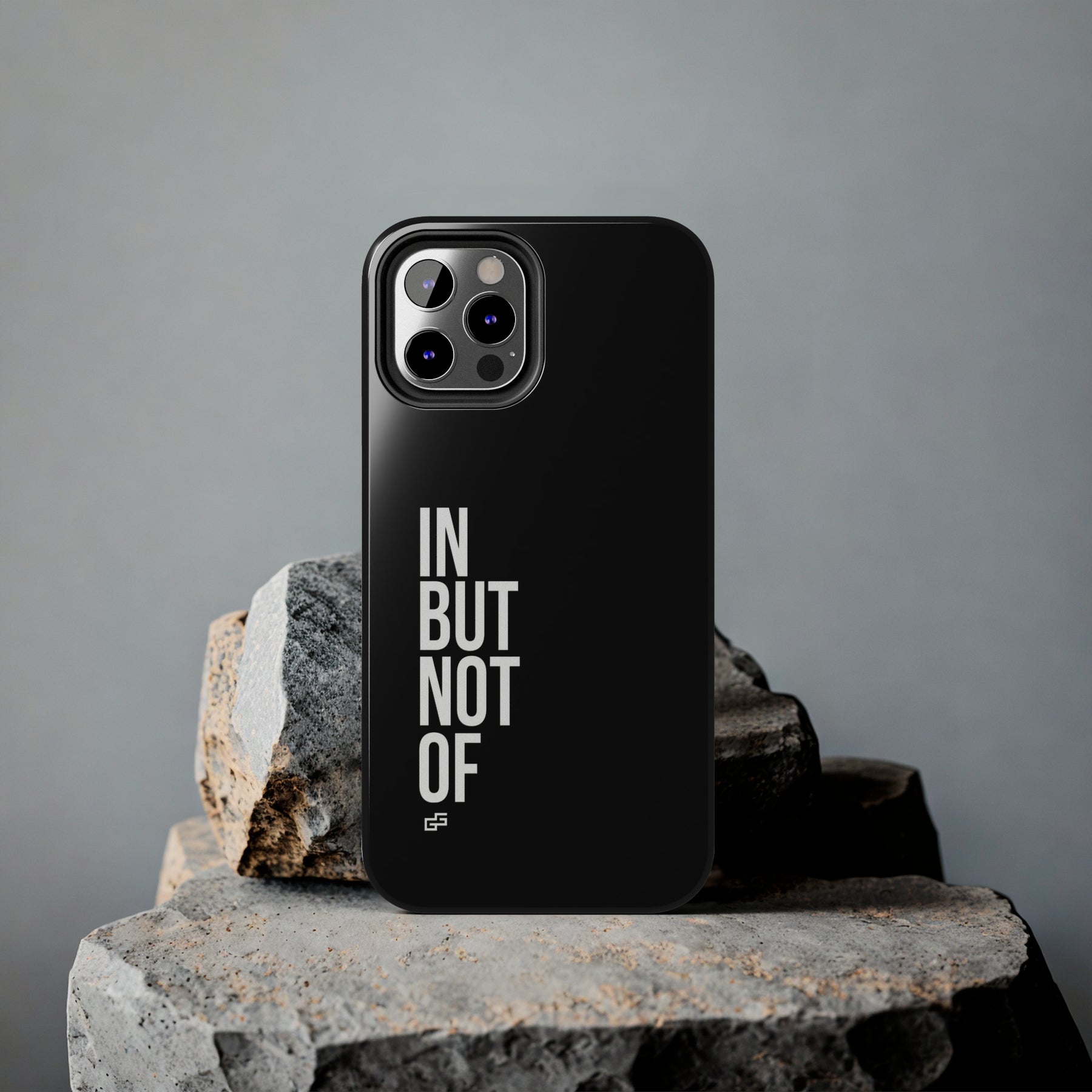 Bold "In But Not Of" Tough Black iPhone Cases