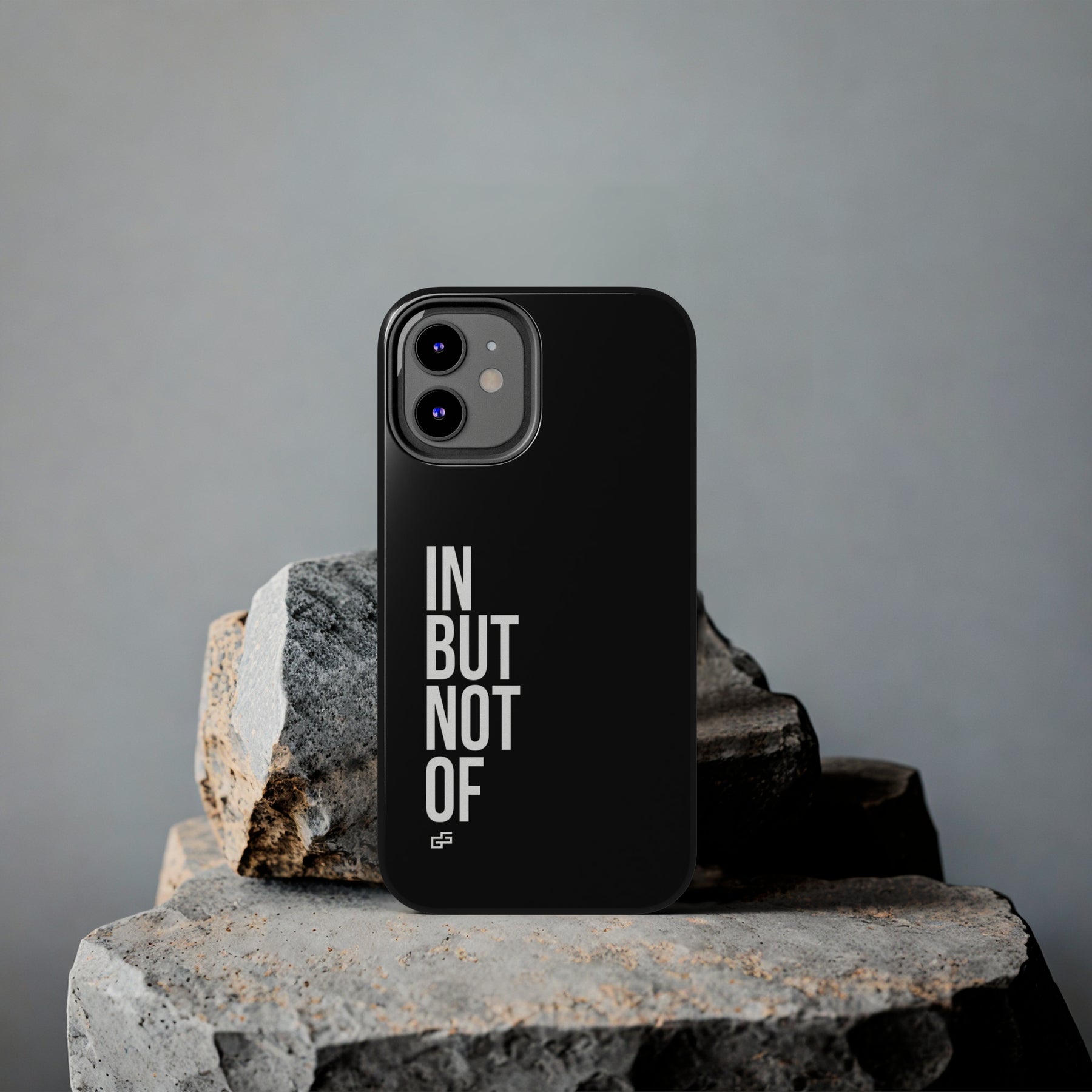 Bold "In But Not Of" Tough Black iPhone Cases