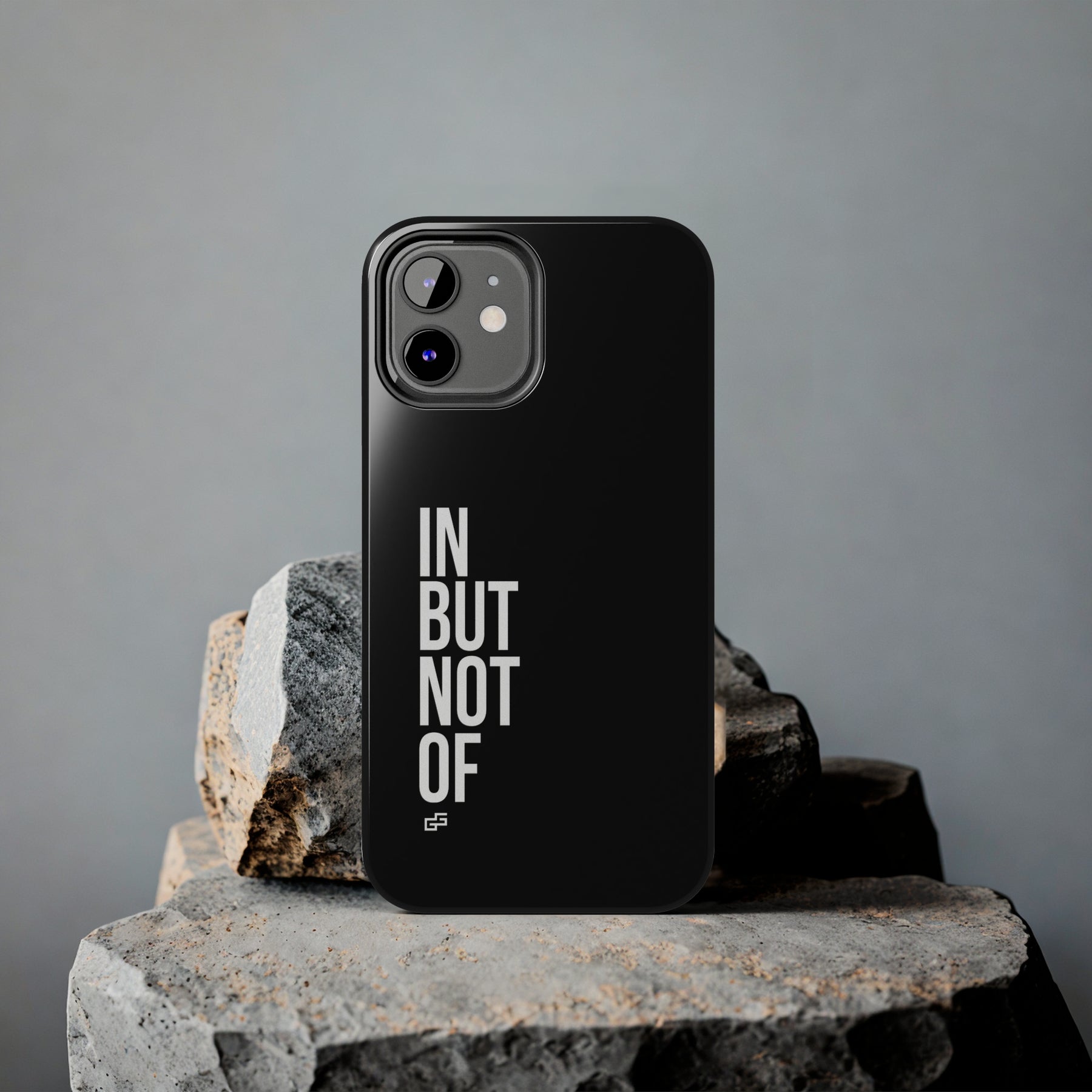 Bold "In But Not Of" Tough Black iPhone Cases