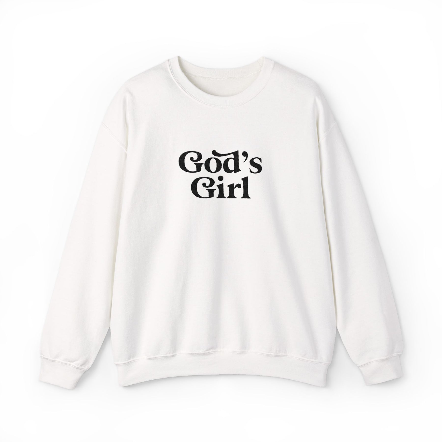 God's Girl Unisex Heavy Blend Sweatshirt, Faith-Based Apparel, Christian Gift, Cozy Crewneck, Inspirational Fashion, Everyday Comfort