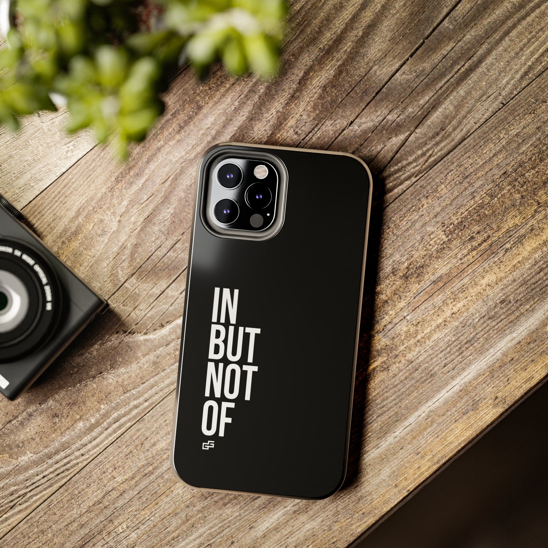 Bold "In But Not Of" Tough Black iPhone Cases