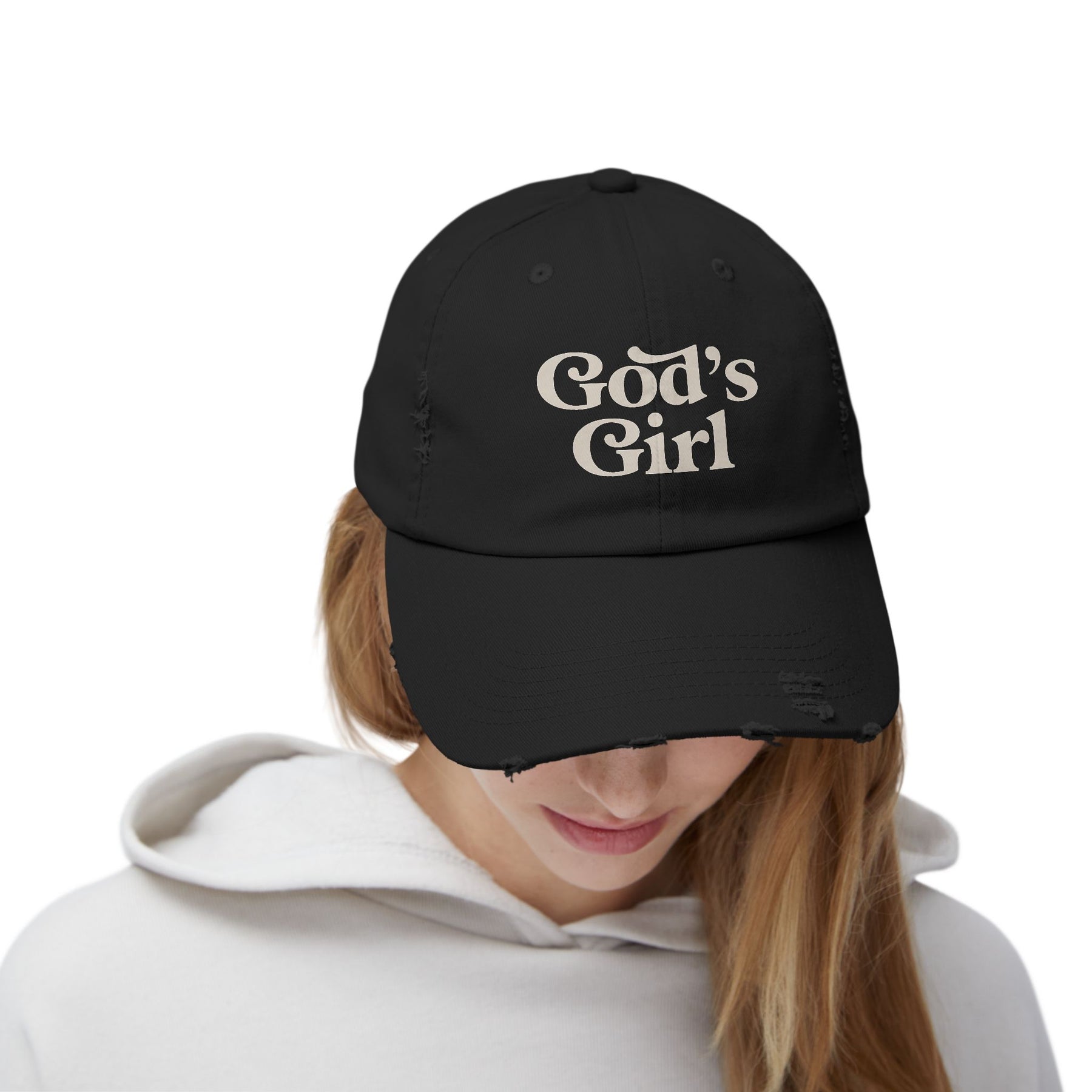 God's Girl | Unisex Distressed Cap