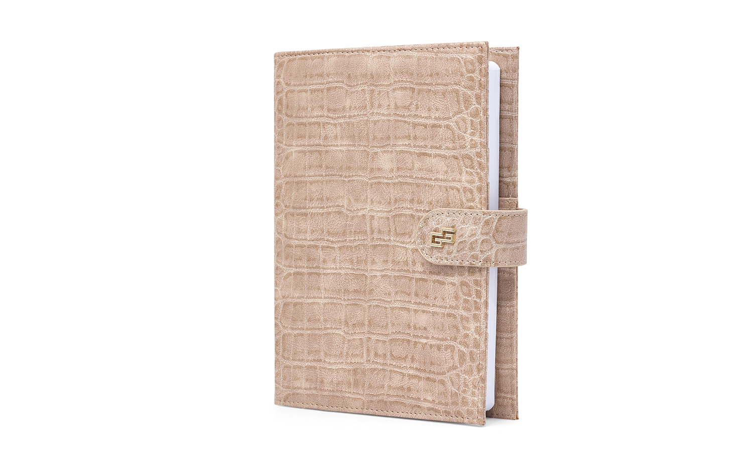 Beige Croco Planner and Purse Set - Chic Faith Bundle - Christian Daily Planner Elegant