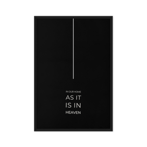 Millionheir Framed canvas: HOME