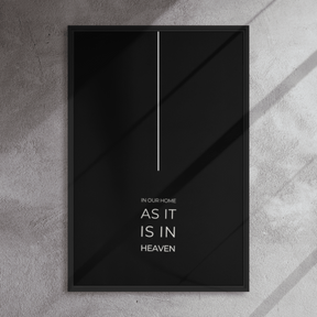 Millionheir Framed canvas: HOME