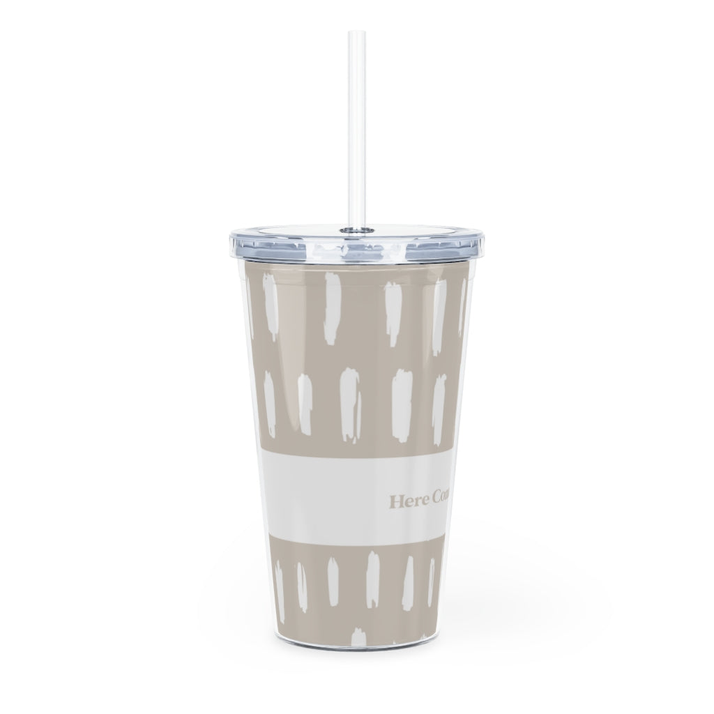 SonKissed Plastic Tumbler with Straw