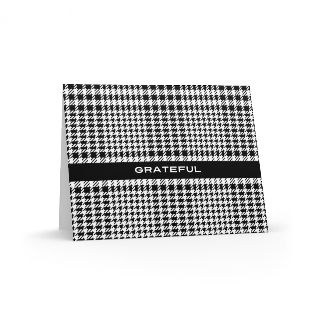 Houndstooth Thank You Cards | Pack of 8, 16, or 24 pcs