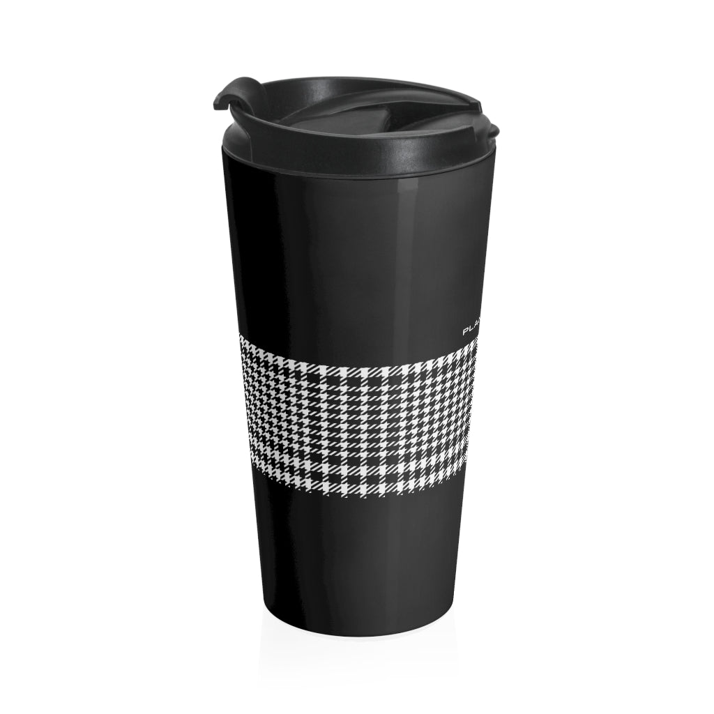 Houndstooth Travel Mug - Stainless Steel