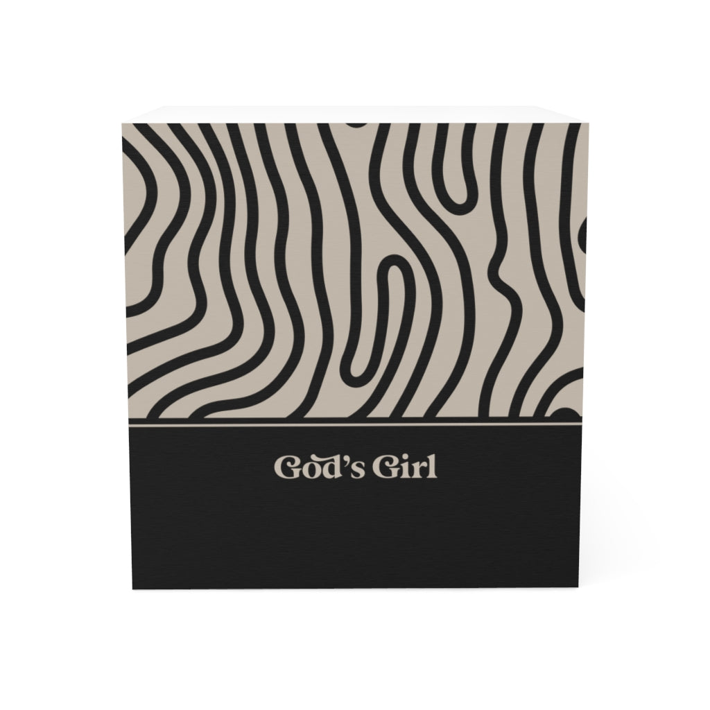 God's Girl Swirl - Sticky Note Cube