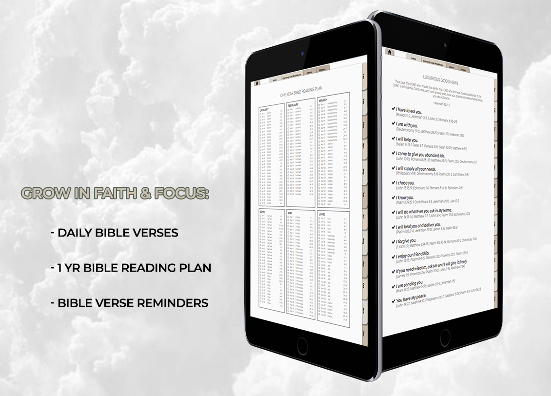 Esther's Essentials | Digital Daily Planner - Beige & Blush Bundle | Prayer-Led PDF for Goodnotes
