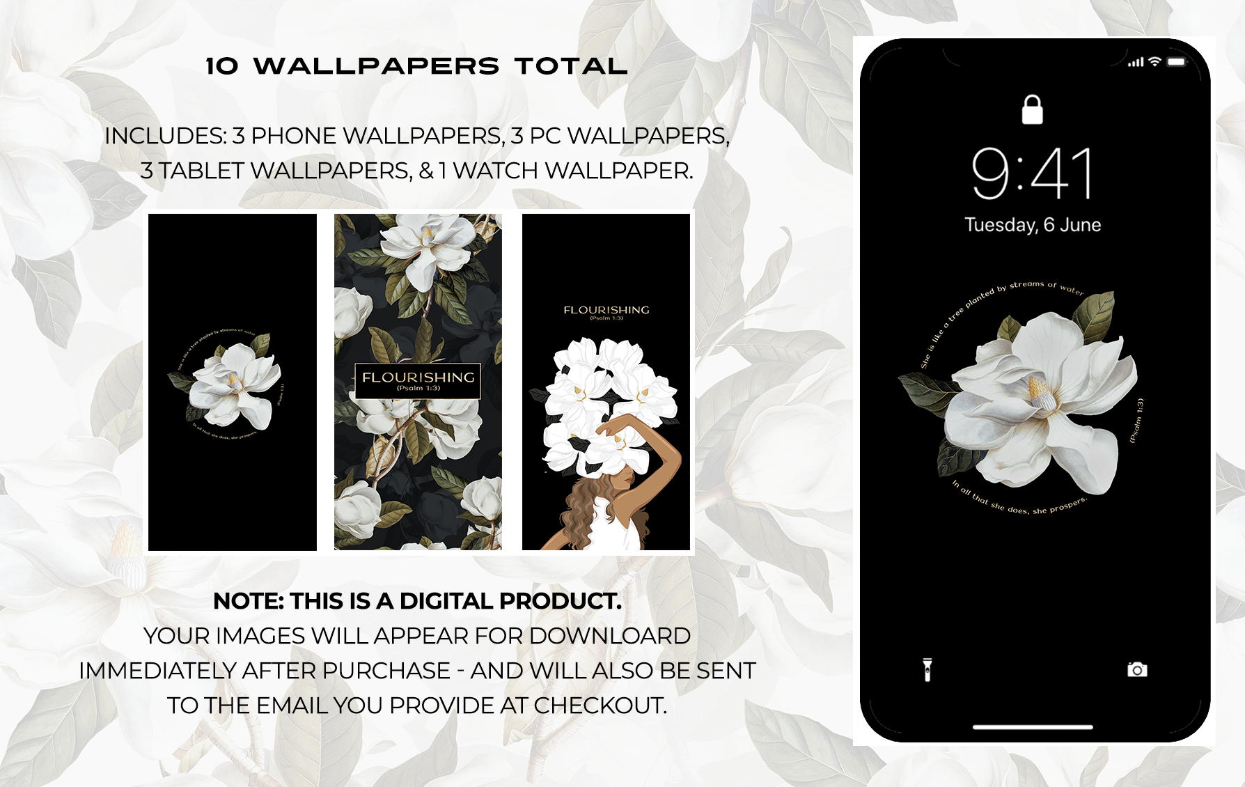 Flourish Wallpaper Bundle - For All Devices | iPhone, iPad, Mac and Apple Watch Screensavers