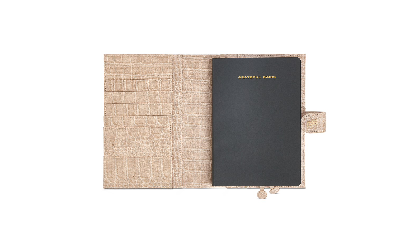 Beige Croco Planner and Purse Set - Chic Faith Bundle - Christian Daily Planner w Inner Pockets A5
