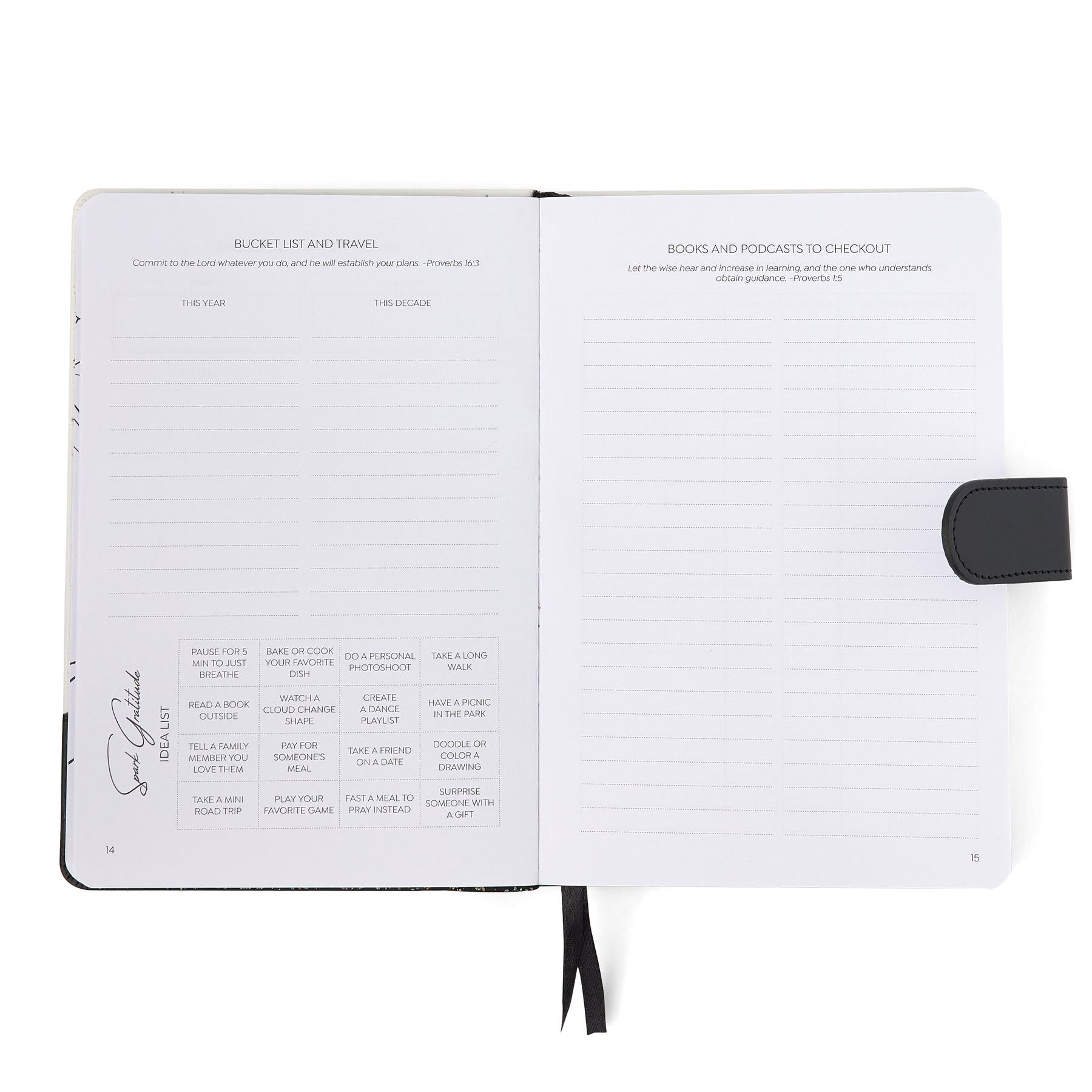 White Croco Prayer Journal Bundle Gift - Christian Daily Planner