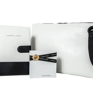 White Croco Prayer Journal Bundle Gift - Christian Planner