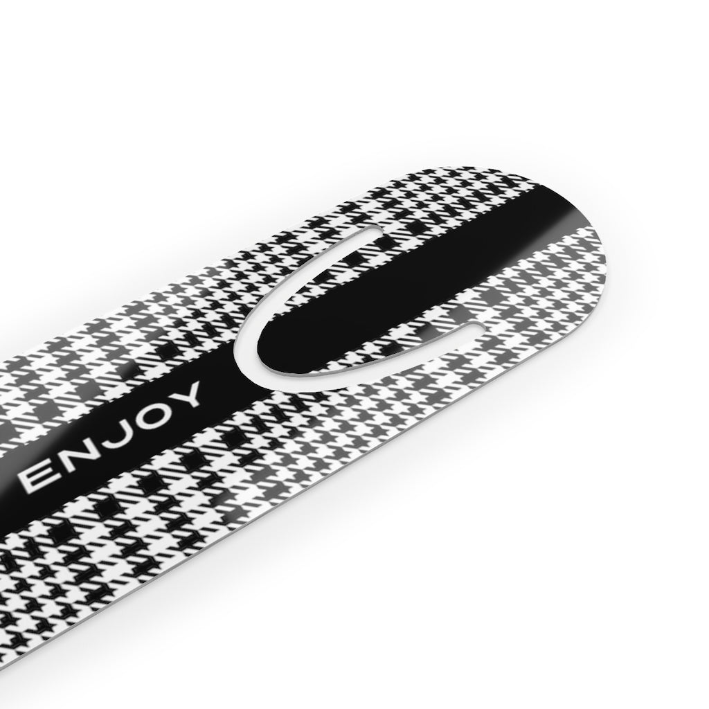 Houndstooth Metal Bookmark