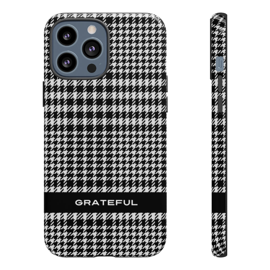 Houndstooth Phone Protector - Tough Cases | Grateful Smartphone Cover | Apple and Android