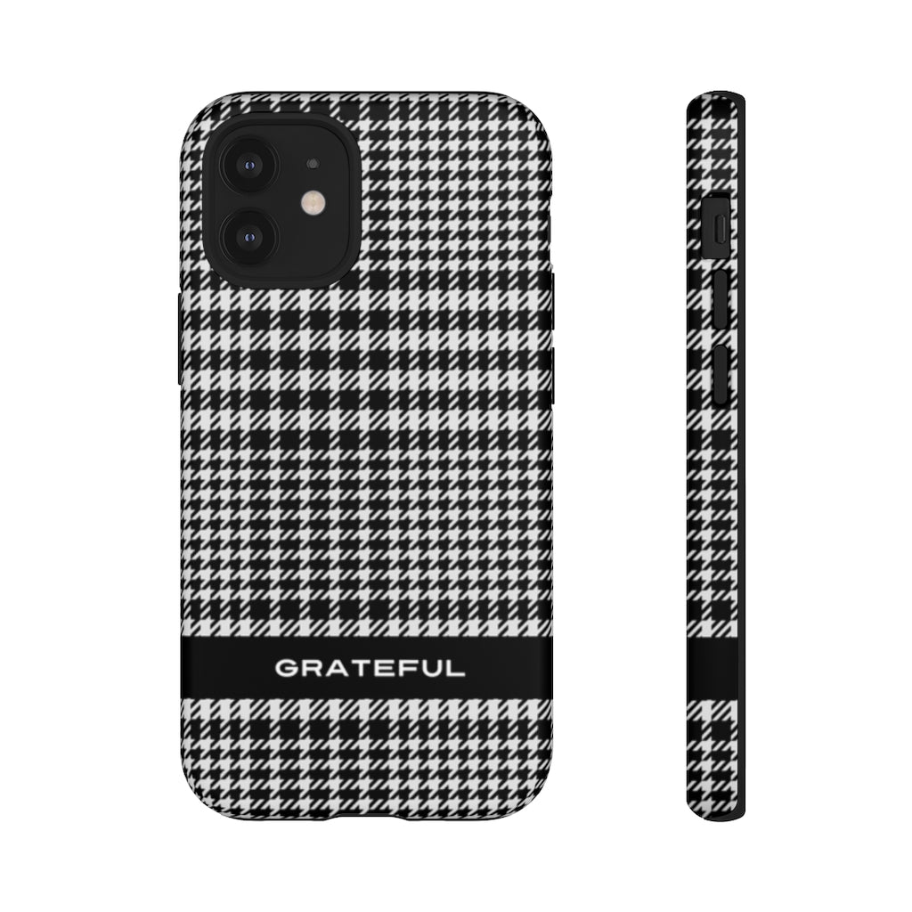 Houndstooth Phone Protector - Tough Cases | Grateful Smartphone Cover | Apple and Android